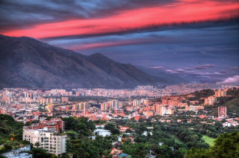 Sunset over Caracas