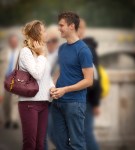 Falling in love in Paris.