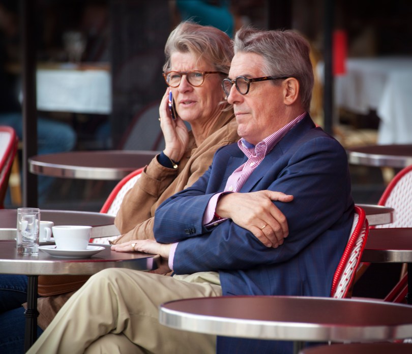 Senior couple at the cafe