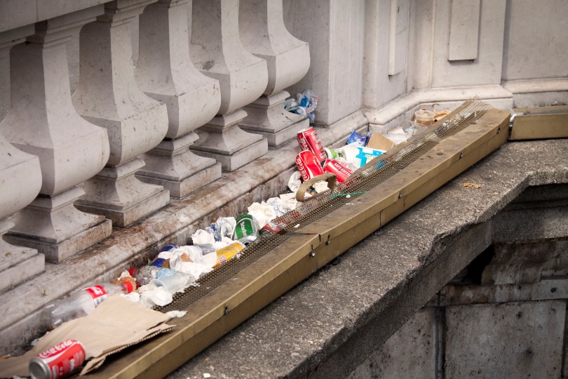 The other side of the wall.