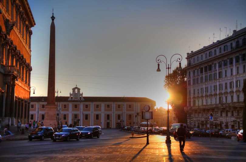 Sunset on the Piazza