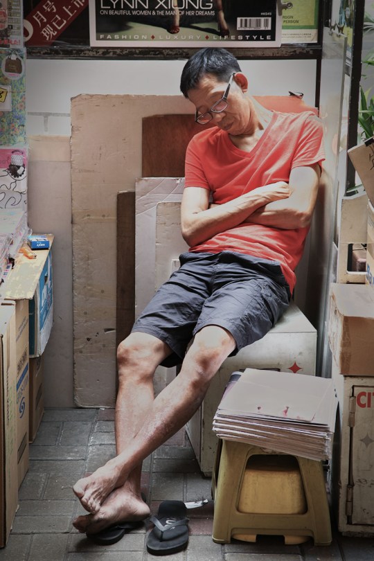 Slumbering Shop Keeper.