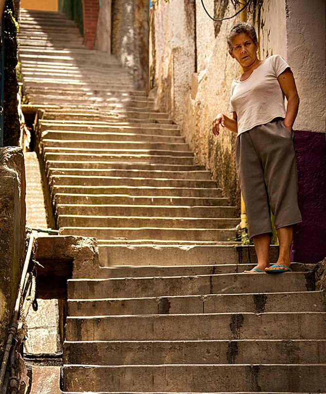 Lady on the Steps