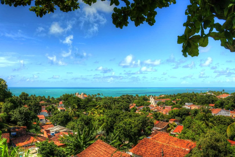 Olinda, Brazil, by the sea.