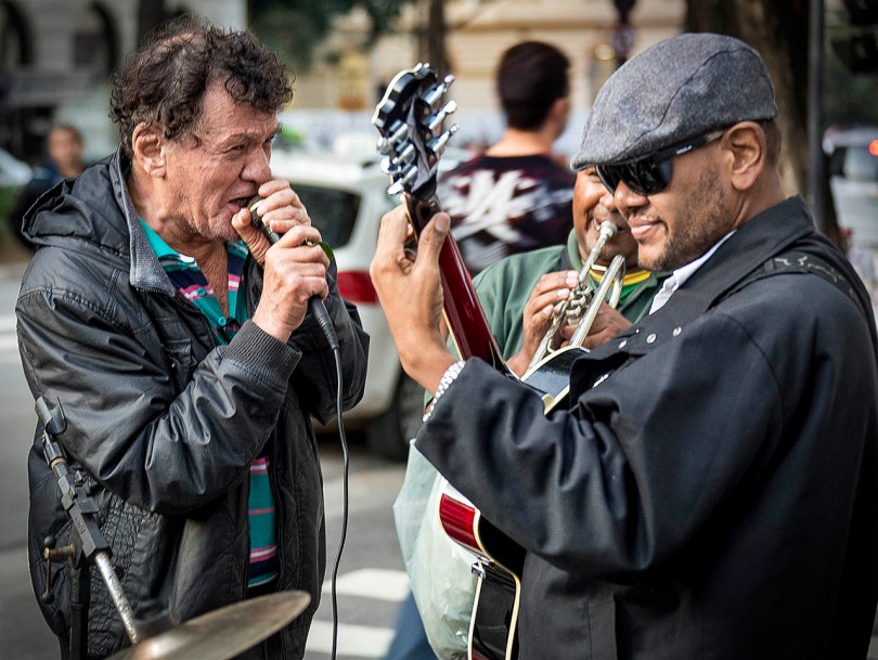 Sao Paulo street musicians.