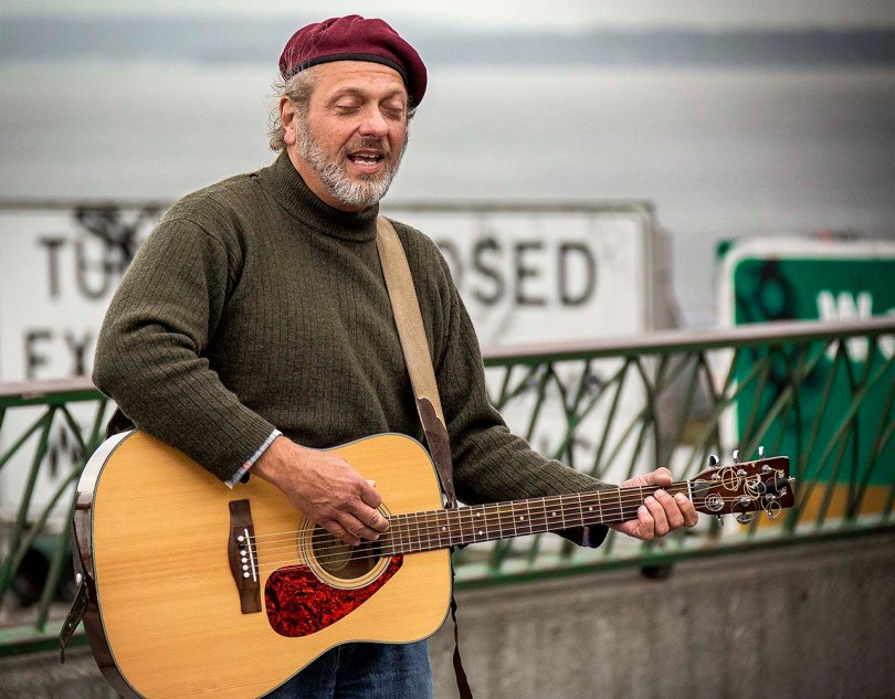 Seattle street performer.