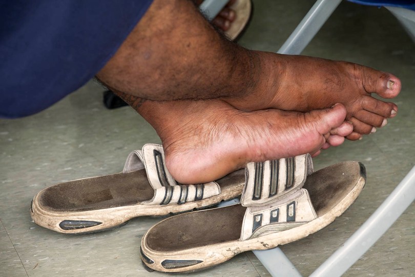 Lava Lavas and sandals.