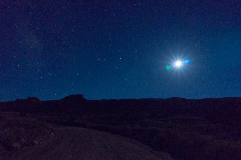 Moon Set–Capitol Reef.