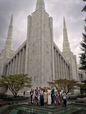 Ryan and Sheri's wedding party.