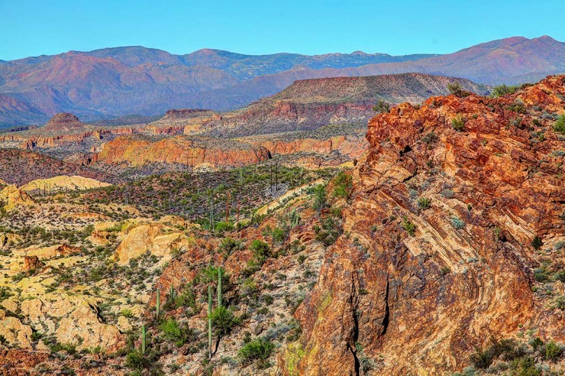 Arizona desert mountains.