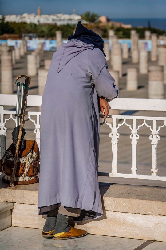 Weary Moroccan woman.