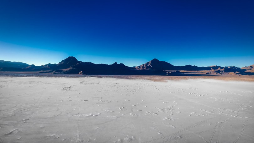 Bonneville Salt Flats Mountains.