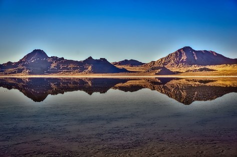 Bonneville Salt Flats reflections.